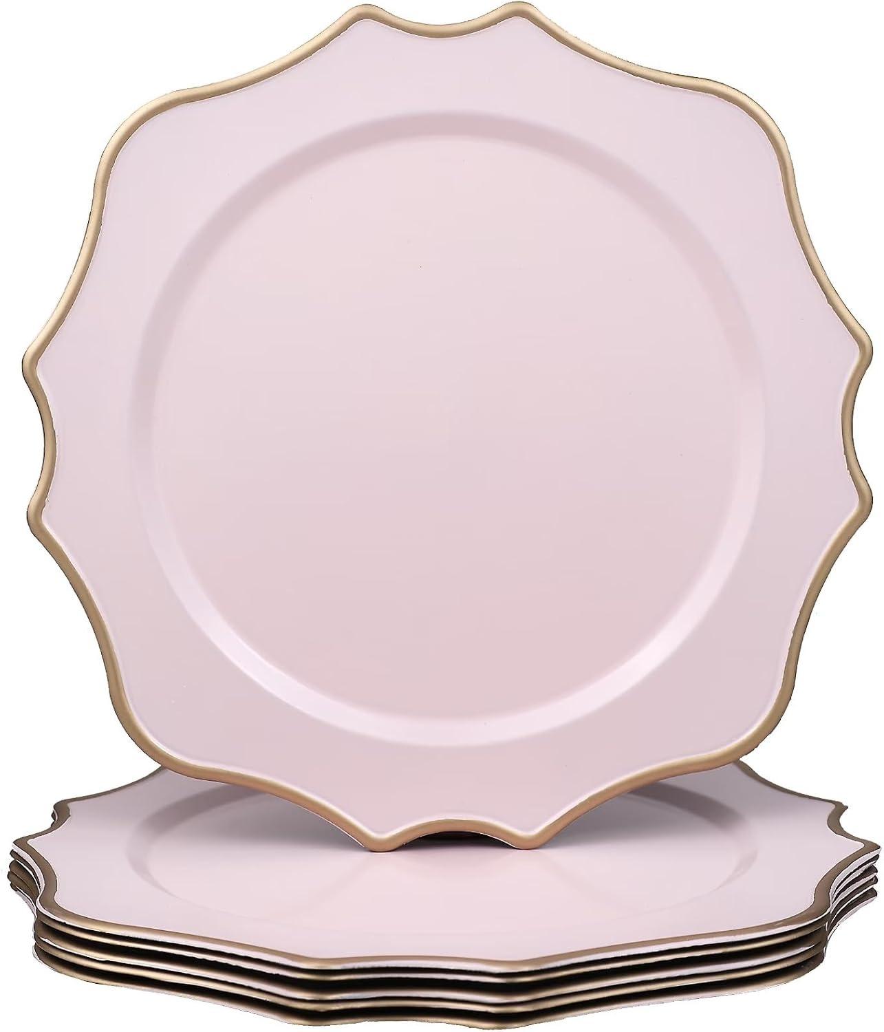 🍽️ Platos Base Decorativos Omuriko (Paquete de 6)